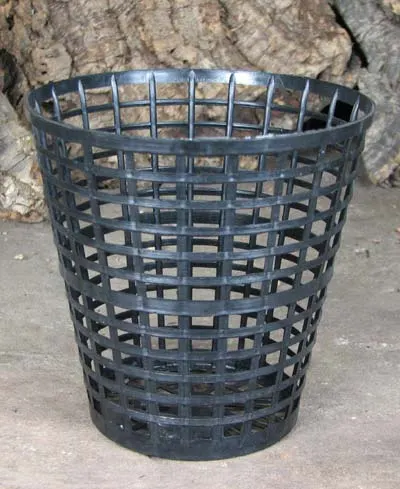 Вазон для орхидей пластиковый сетчатый, D 14 см, H 14 см